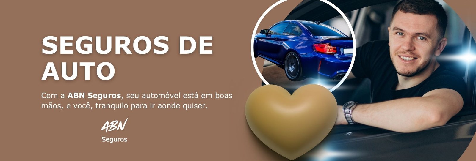 Seguros de Auto - Com a ABN Seguros, seu automóvel está em boas mãos, e você, tranquilo para ir aonde quiser.